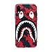 Case for iPhone XR 2018: Shark Face Case Street Fashion Luxury Flexible Durable Designer Protective TPU Cover/Bumper/Skin/Cushion with Wrist Strap (fits 6.1