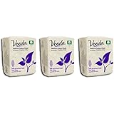 Veeda Ultra Thin Pads with Wings, Natural Cotton, Regular Pads, 3 Packs of 14 Count Each