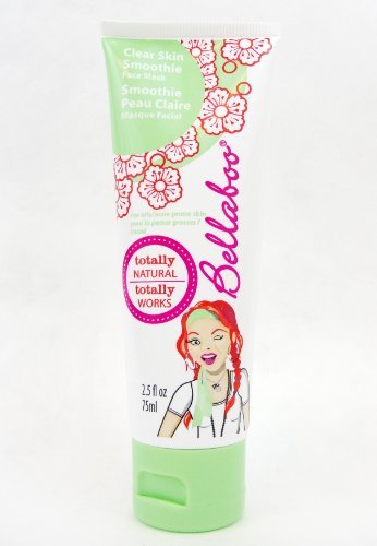 Bellaboo Clear Skin Smoothie Face Mask 2.5 fl oz Totally Natural Skincare for Teens and Tweens