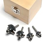 MLCS 6084 1/4-Inch Shank Round Over-Beading Router Bit Boxed Set, 4-Piece