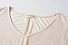 LARACE Plus Size Tunic Tops for Women Asymmetrical 3/4 Sleeve Shirts V Neck Flowy Blouse for Leggings, Beige 1X