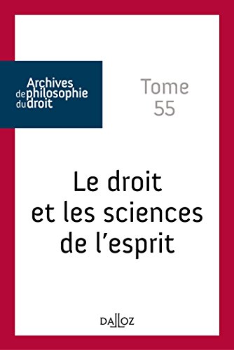 Le  droit et les sciences de l'esprit