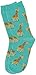 Hot Sox Kids' Big Fun Animal Crew Socks-1 Pair Pack-Cool & Cute Casual Novelty Gifts for Boys and Girls, Giraffe (Mint), Medium-Large