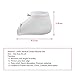 Heel Lift Insoles Silicone High Increase Shoe Inserts Plantar Fasciitis Heel Protector (White)
