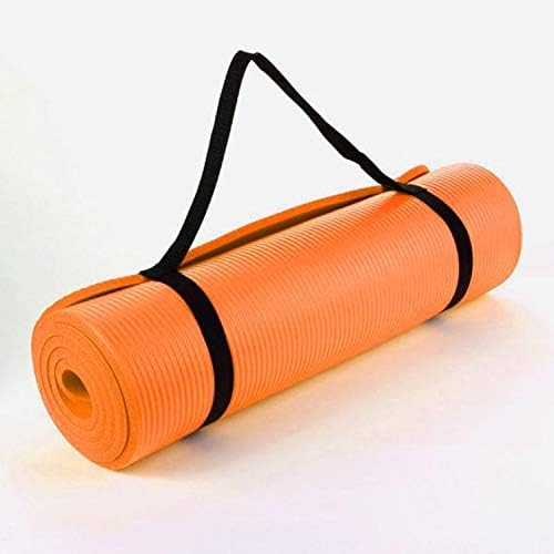 2FONZ Yoga Mat with Carrying Strap Anti Skid Yogamat for Gym Workout and Flooring Exercise Long Size Yoga Mat for Men Women