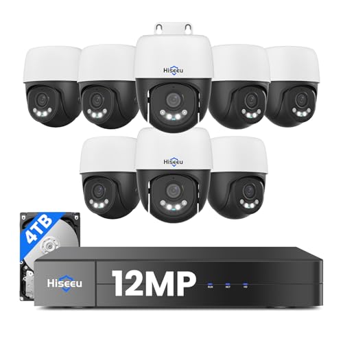 Hiseeu 12MP PTZ Security Camera System