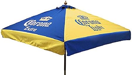 Amazon Com Corona Extra Corona Light Beer 9 Ft Square Patio Market Umbrella Garden Outdoor