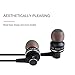 Phone Earphones, Earbuds with Microphone,Stereo Headphones Earbuds with Mic and Volume Control for iPhone Samsung and More Android Smartphones Tablets Laptop MP3/4（Black）