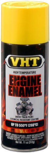 VHT (SP128-6 PK) Gloss Yellow High Temperature Engine Enamel - 11 oz. Aerosol, (Case of 6)