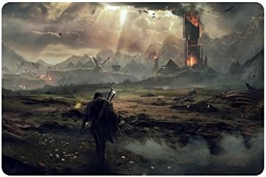 Middle Earth Shadow Mordor Custom Non Slip Indoor/Outdoor Doormat Floor Mat 23.6X15.7 Inch