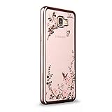 Urberry Galaxy Note 5 Case, Note 5 Bling Diamond Case, [Flexible Soft TPU Design] Cover, Soft Metal Frame Coated Case for Samsung Galaxy Note 5, a Free Screen Protector As Gift