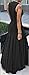 Imily Bela Women's Sleeveless Pleated Swing Maxi Cocktail Dress Floor Length (XX-Large, Black)