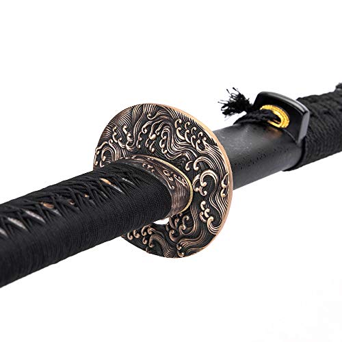 Siwode Katana Wave Copper Tang T10 Clay_tempered