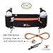 X Fit Factor Running Hydration Belt - Waist Bag for Runners Women and Men - Adjustable Fuel Belt with 10 Ounce Water Bottles - Phone Holder Waist Pack with Zip Pocket - Run Pouch for Hiking Climbing