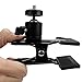 Patuo Tripod Camera Clip Clamp Flash Holder Mount w/ 360 Swivel Photography Ball-Head 1/4