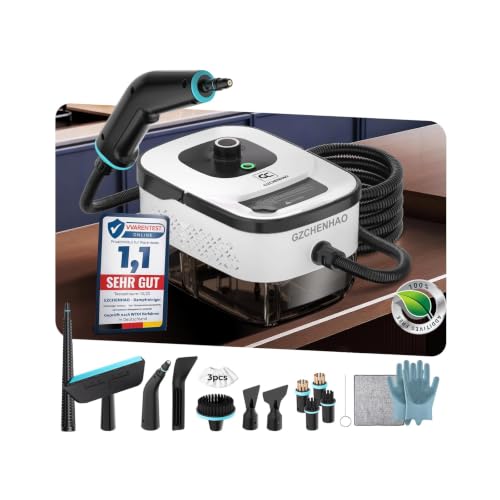 18-IN-1 Steam Cleaner【99.99% Germs Eliminated – German SPJ Technology】【9S Turbo Steam – Intelligent Turbo Steam System】Versatile Steam Cleaner, Floor Steam Mop – Home and Kitchen