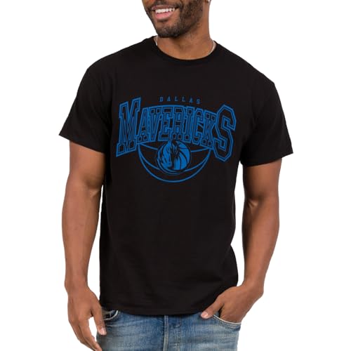 Dallas Mavericks NBA Monochromatic Logo Arch - Adult Short Sleeve Fan T-Shirt f…