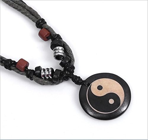 Roheat style Tai Chi Wing Chun martial arts picture youth culture decorative ornaments motility bone necklace jewelry Tai Chi pattern decorative necklace beaded necklace