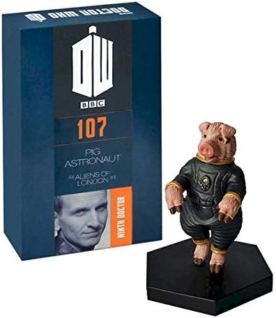 Official Licensed Merchandise Doctor Who Figurine Pig Astronaut Space Pilot Hand Painted 1:21 Scale Collector Boxed Model Figure #107