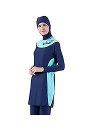 Traje de baño musulmán con cubierta completa para dama con Hijab
