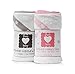 DANIBABY Baby Bamboo Hooded Towel - Large - White/Pink