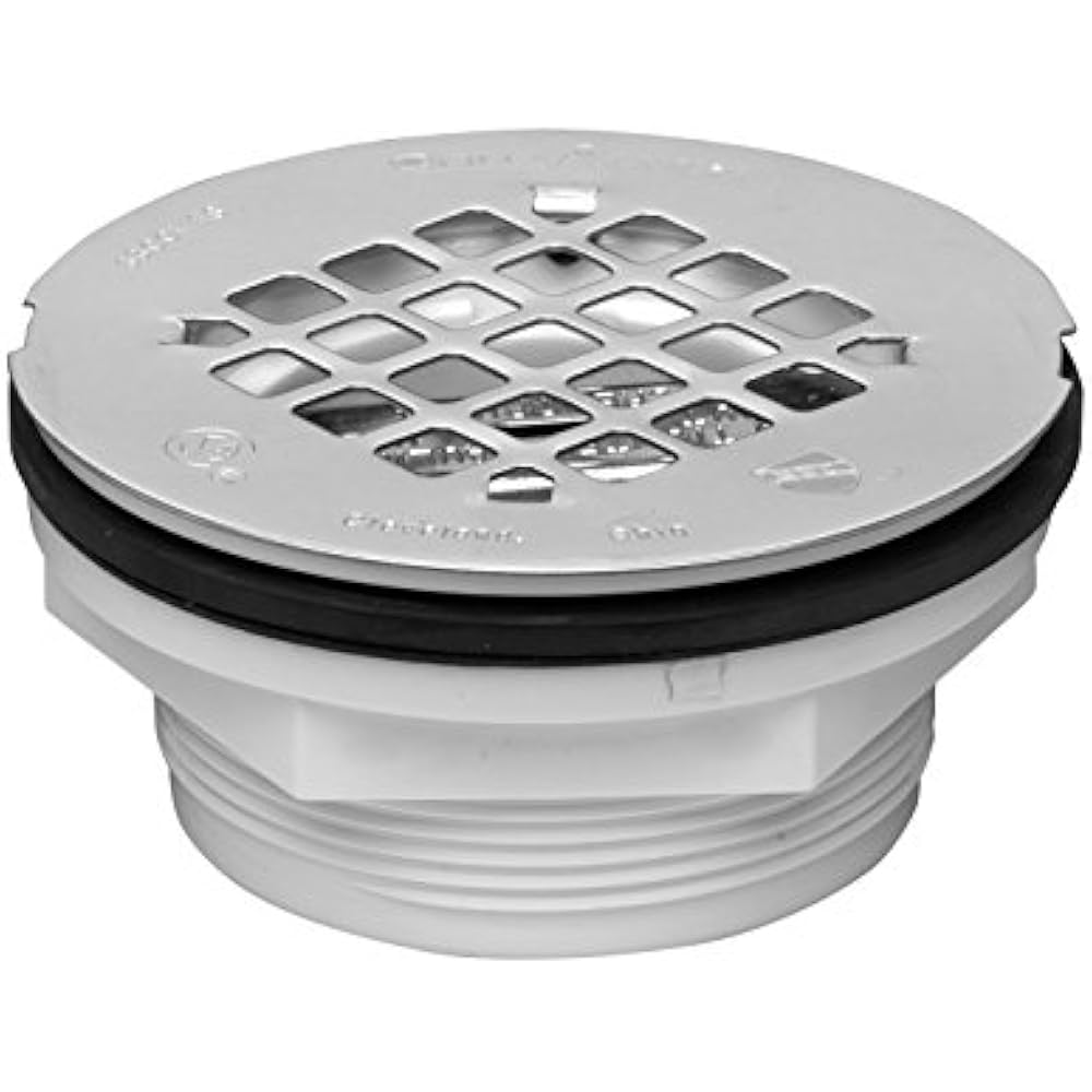 42099 Shower Drain, 2Inch, White Bathroom Sink Tub Strainers eBay