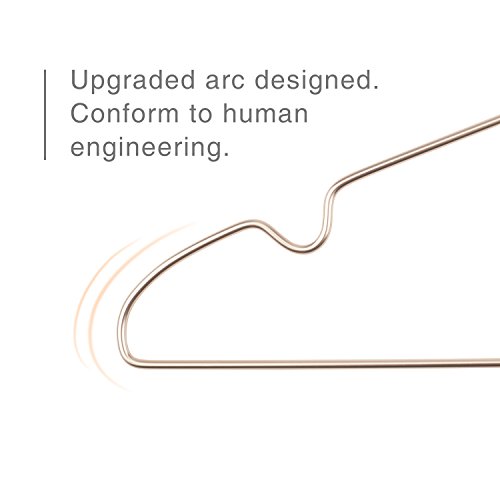 image for HOUSE DAY Metal Hangers 12 Pack Aluminum Alloy Clothes Hanger 16.2 Inc