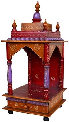Sunrise Exporters Indian Wooden Hand Made Ftd Temple Size:- (Inche) 22x11x11