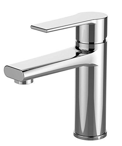 Grand Taps Modern Design Single Lever 1/4 Turn Chrome Bathroom Basin Mixer Tap (Brenz 1)