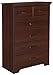 South Shore Versa Collection 5-Drawer Dresser, Royal Cherry with Antique Handles
