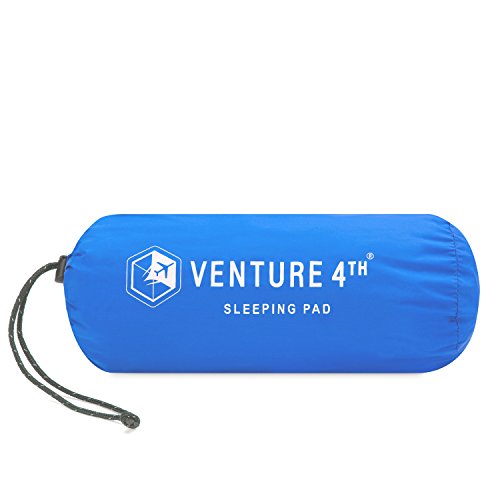 Ultralight Sleeping Pad by VENTURE 4TH | Lightweight, Compact, Durable, Tear Resistant, Supportive and Comfy | For Camping , Traveling , Lounging , Sleeping Bags , Hammocks , Hiking and More | Blue