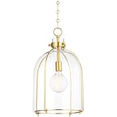 Hudson Valley Lighting 7306-AGB Eldridge - 1 Light Pendant-23.5 Inches Tall and 15.5 Inches Wide, Finish Color: Aged Brass, I