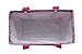 BVGIFTS Medium Utility Tote Organizing Laundry Beach Bag Pink Paisley