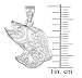 925 Sterling Silver Sea Bass Pendant
