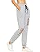 SweatyRocks Women's Ripped Pants Drawstring Yoga Workout Sweatpants Heather