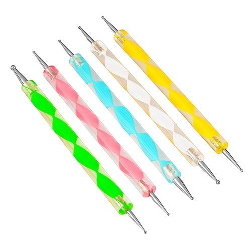 COMIART Ball Styluses Dotting Tool Set for Embossing Pattern Clay Sculpting,Nail Art