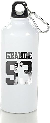 Singer Cute Cartoon Poster Portable Aluminum Travel Water Bottle White With Carabiner Hook,400-600ml /6.5OZ