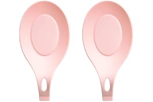 2PCS Flexible Silicone Spoon Rest Kitchen Spoon Mat Holder Silicone Spoon Utensil Holder Pure Color Modern Spoon Holder Kitch