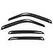 VITO 4pcs Side Window Deflectors Original Window Visors for 2001-2006 Chevy Silverado/GMC Sierra 1500/2500/3500/1500 HD/2500 HD Crew Cab Only/00-06 Chevy Suburban 1500/2500 Vent Visor Sun/Rain Guard