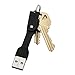 dCables Short Bendy Micro USB Charging Cable Key - 2.75 Inch - for Android