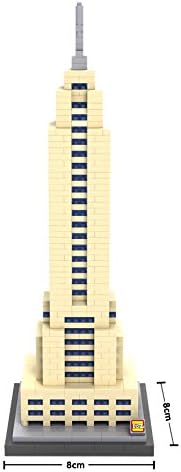 Micro Brickland Empire State Building, Building Brick Kit, 3-D Model Small Size Building Brick (820 Pieces)