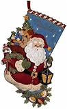 Bucilla Christmas Joy Stocking Felt Applique Kit