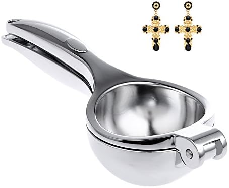 Top Rated Premium Lemon Squeezer - Stainless Steel Lime Press - Silver Lemon Extractor - Manual Lemon Juicer - Large Bowl - Citrus Big Squeezer In Sale-The Best Choice (Large)