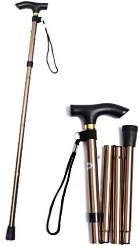 World Bridge Folding aluminum stick, brown