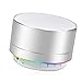 Elemusi Bluetooth Speaker,Portable Stereo Outdoor Speaker,Mini Wireless Speaker with HD Audio and Enhanced Bass, Built-in-Mic Speakerphone, FM Radio and TF Card Play Music (Silver)