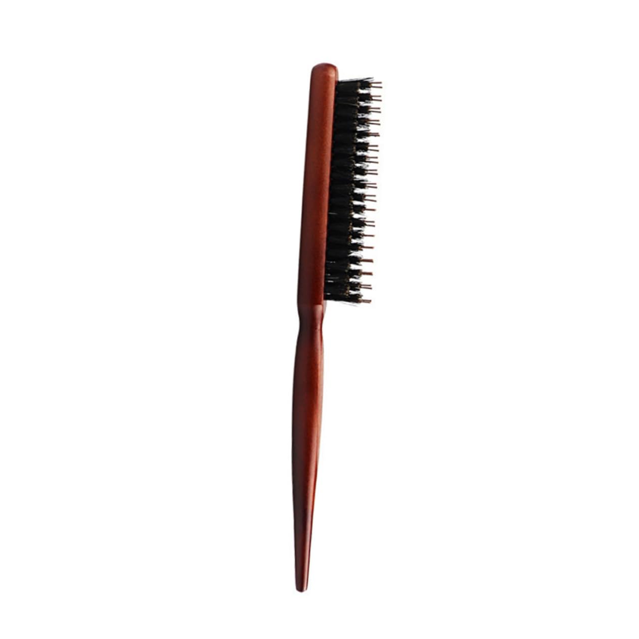 AUTSUPPL 1pc Curly Hair Comb Natural Wooden Bristle Hair Brush with Ergonomic Handle for Teasing and Styling and Massaging Scalp