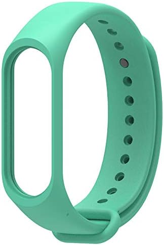 NWHEBET Replacement for Xiaomi Mi Band 4 Strap, Miband 4 Waterproof Soft Silicone Wristband with Clasp Bracelet Accessories for M4 Band 4 Smart Bracelet,1PCS Green