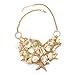 ReFaXi Fashion Bohemian Sea Shell Starfish Faux Pearl Collar Necklace New