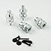 Xmax Racing Clipless Silver Wheel Axle Hub Extender for HPI Rovan KingMotor Baja 5B 5T 5SC Truck