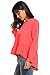 Meaneor Women's Ruffle Peplum High Low Swing Dressy Top Blouse,Pink,Medium